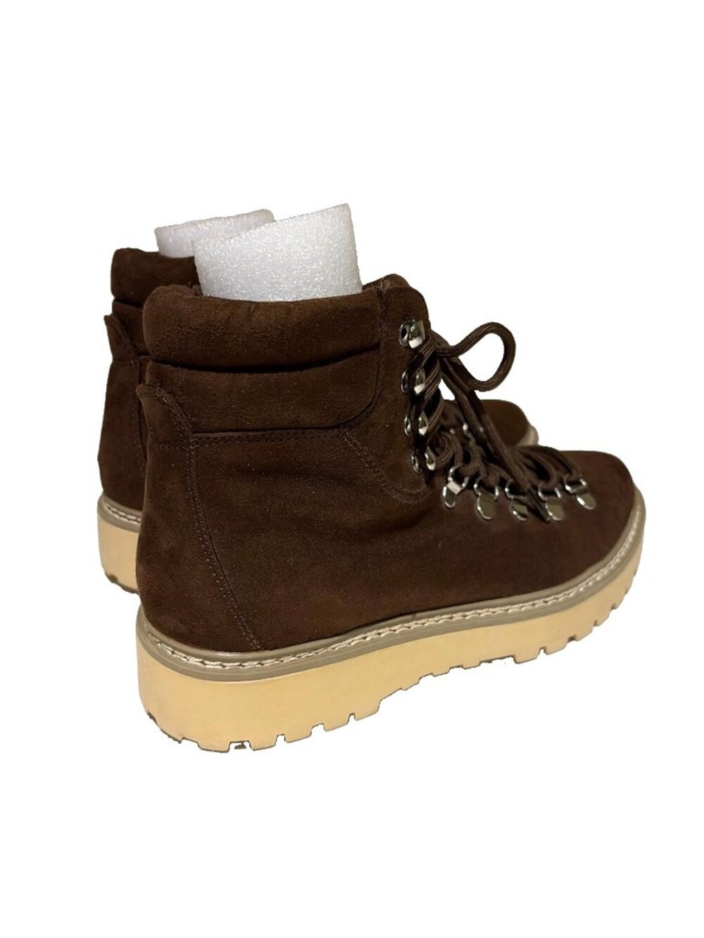 Madden Girl Tipper Combat Boots Women's 8.5 M Brown Platform Lug Sole Lace Up